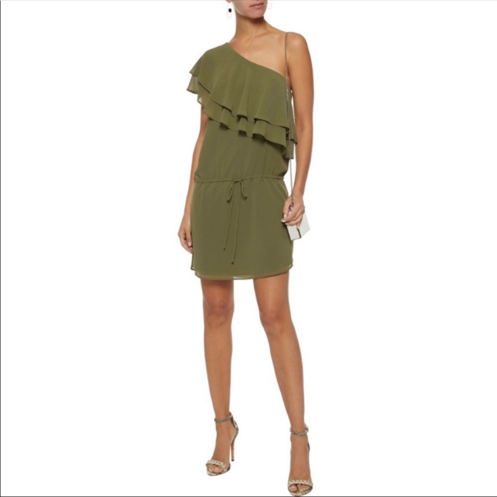 HALSTON HAUTE HIPPIE “One sleeve” Dress